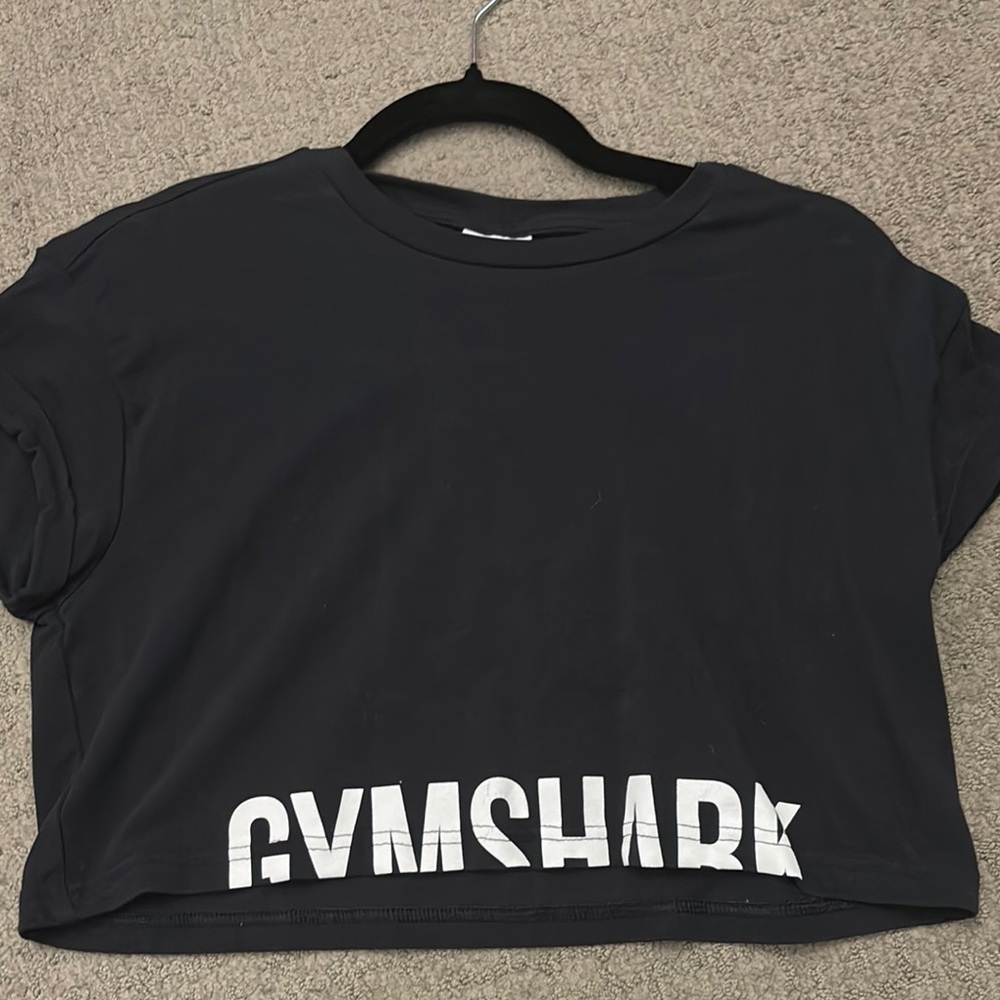 Gymshark Black Crop Top